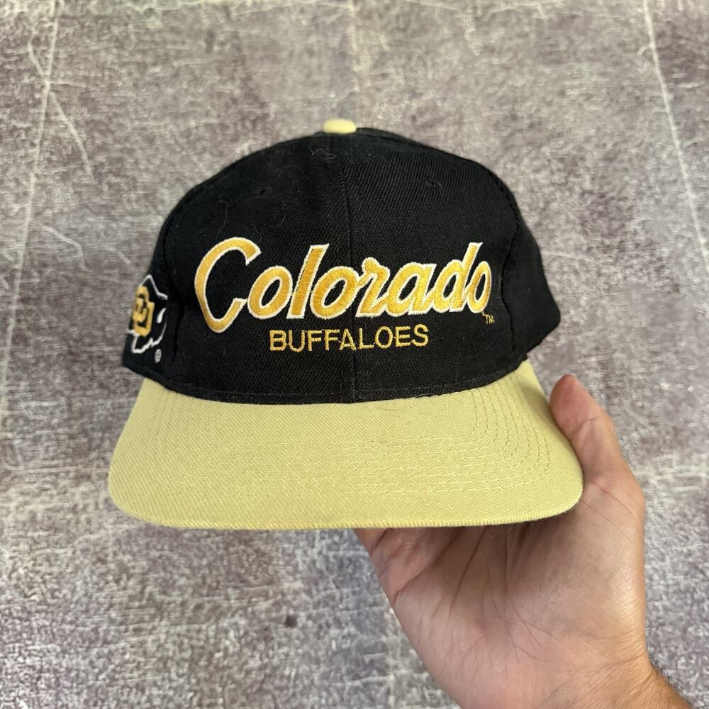 Men's Vintage 90's Sports Specialties Colorado Buffaloes Script Snapback Hat Cap